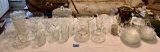 (4) Large Tray Lots of Glassware