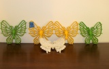 Lot of (5) 1970's Plastic Butterflies