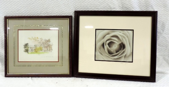 2 Pc. Print And Photograph Lot