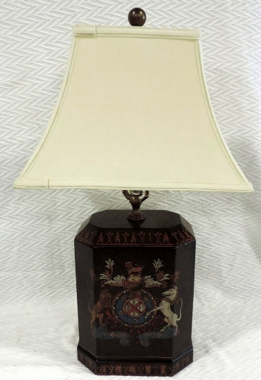 Decorative Armorial Style Table Lamp