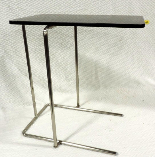 Chrome & Black Modern Side Table