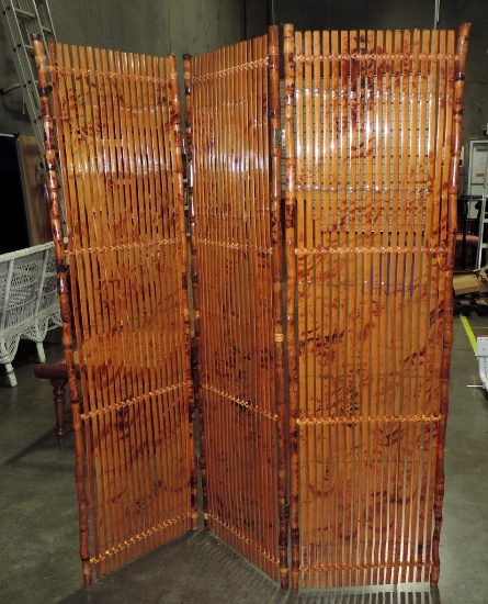 Bamboo Tri-Fold Screen