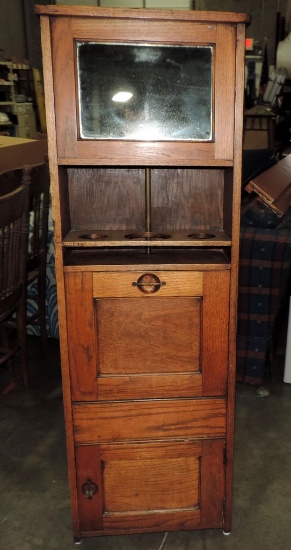 Early 1900's Oak Nautical/Marine Folding Yacht Or Passenger Ship Sink