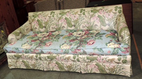 Floral Pattern Fabric Sofa