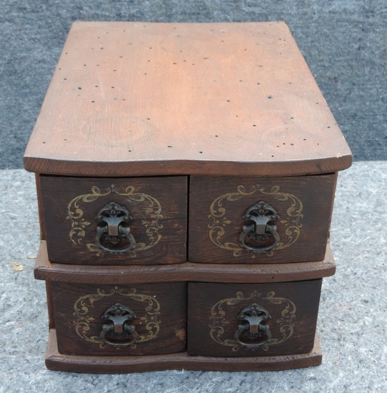 Antique 4 Drawer Sewing Cabinet Drawers