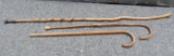 Lot of (3) Vintage Walking Sticks