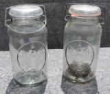 Pair of Huge Ball Mason Jars