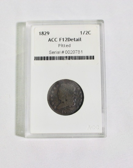 1829 US 1/2 Cent