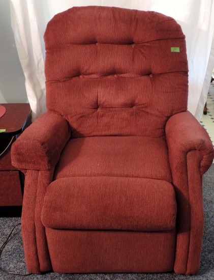 Upholstered Burgundy Lift Chair