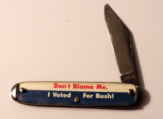Vintage -Don't Blame Me I Voted for Bush- Knife