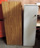 Lot of 2 Wooden Utility Cabinets