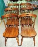 (6)Vintage Pine Kitchen Chairs