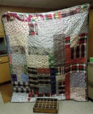 Dr. Pepper Crate and Vintage Tied quilt