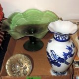 Lot of Vintage Glass and Vase