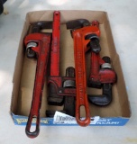 (4) Pipe Wrench Lot