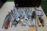 Hand Tool Lot with Tool Box