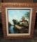 Signed Impressionist Style Oil On Canvas In Frame