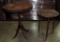 Antique Octagon Shape Table And 3 leg Walnut Stand