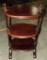 Mahogany 3 Tier Oval Shape Stand