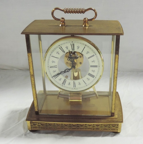 Rare Kieninger Obergfell Carriage Mantel Clock