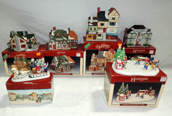 6 Pc Hearthside Village Christmas Items