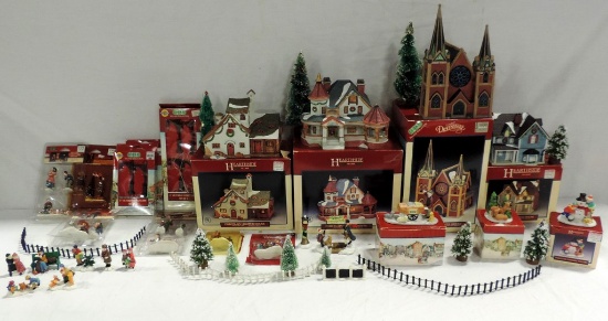 13+ Lot Hearthside Christmas Village Items