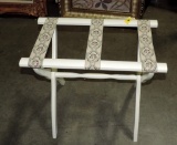 White Painted Luggage Rack