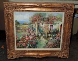 Signed Impressionist Style Oil On Canvas In Frame