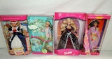 Lot Of 4 Barbie Dolls In Boxes