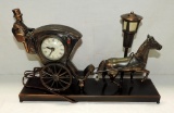 Metal Sessions United Carriage & Horse  Novelty Clock