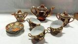 Marriage Hand Painted Tea Set With Lithopane Bottoms