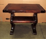 Rustic Style Pine End Table