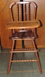 Oak High Chair