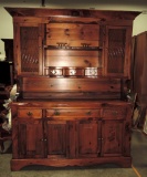 1970's Pine 2 Pc Sideboard