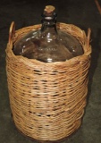 Clear 5 Gal Water Jug In Basket