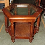 Glass Top Octagon Table