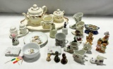 2 Tray Lots Ceramic Tea Set, Hummel Bowl & Plate And more