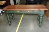 Painted Pine 1 Drawer Hall Table