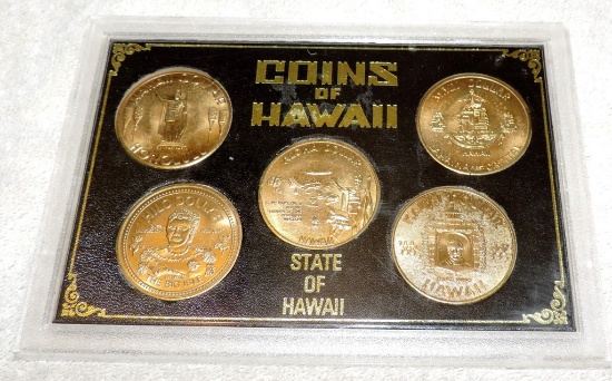 5 Coin Set Coins Of Hawaii State Of Hawaii In Original case