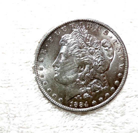 1884 O Morgan Silver Dollar