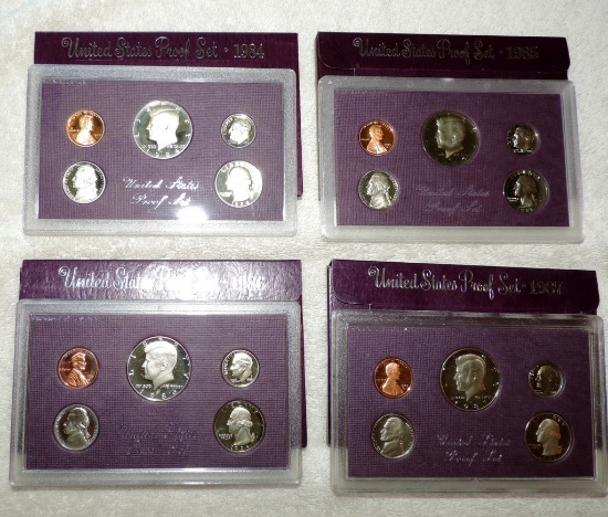 1984-1987 United States Proof Sets