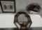 Limited Edition Print, Stained Glass Oval Mirror & Plastic Wall Mirror