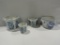 Lot Of 4 Ceramic Oriental Style Planters