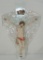 Resin Figure Of Christ On Glass Cross