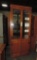 Cherry Finish 2 Door Over Wooden Door China Cabinet