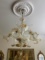 Beautiful 6 Light Murano Art Glass Chandelier