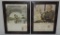 2 1940's Framed Magazine Ads