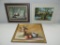 Lot Of 3 Original Naïve Artist Paintings