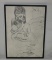 Reproduction Picasso Sketch In Black Frame