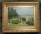 Signed Oil On Canvas In Carved Gold Frame